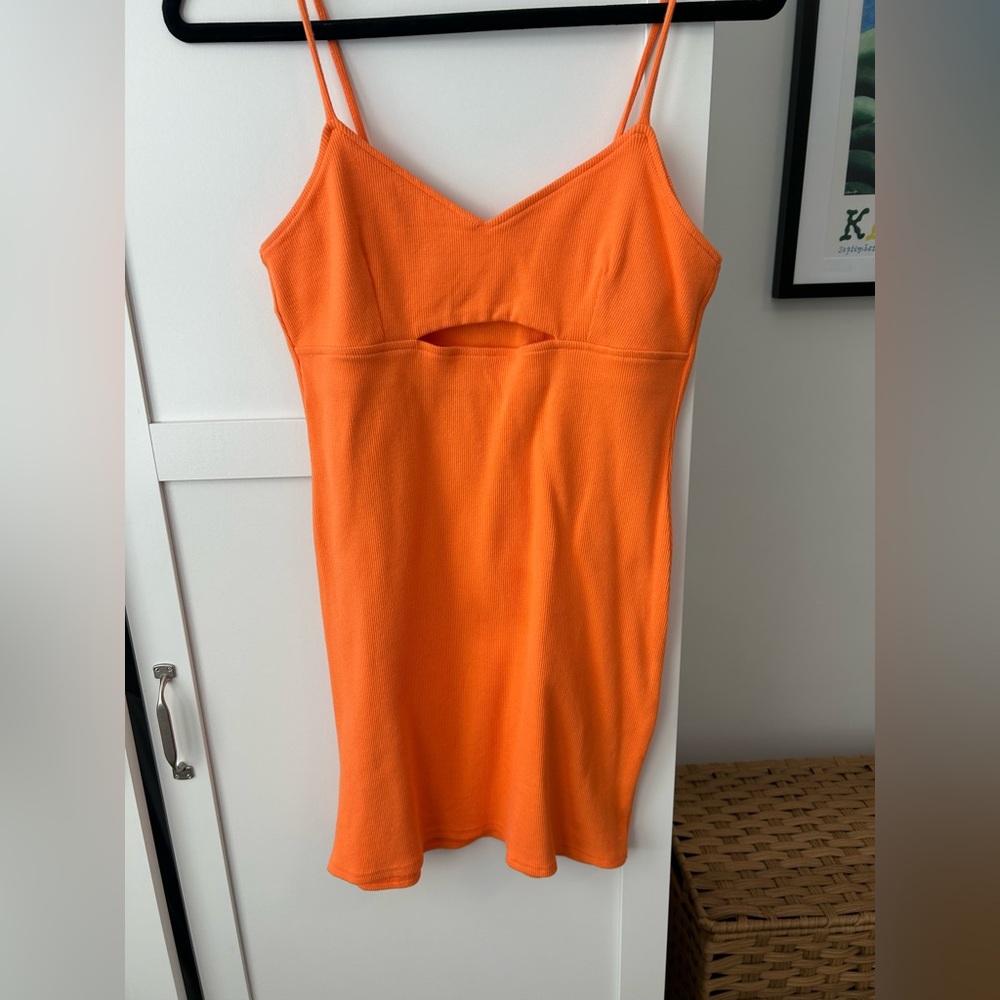 Orange Sleeveless Dress